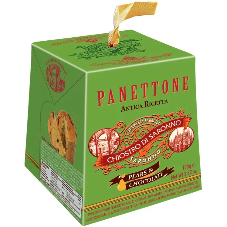 02202 Mini Pear & Chocolate Chip Panettone 100 g — B&R Classics